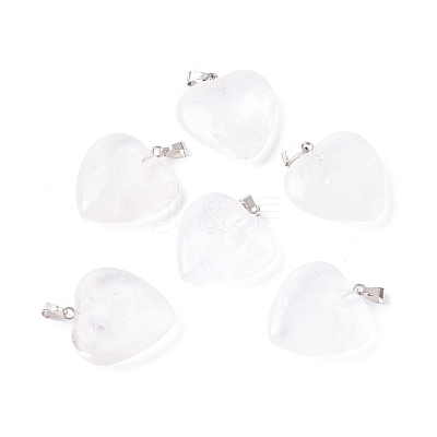 Natural Quartz Crystal Pendants G-G956-B56-FF-1