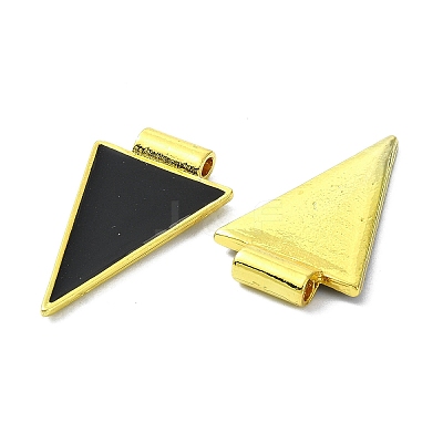 Brass Enamel Pendants KK-R157-10G-1