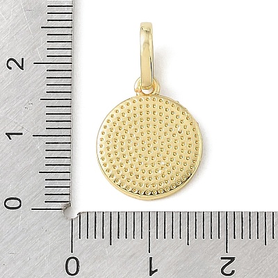 Brass Micro Pave Clear Cubic Zirconia & Enamel Pendants CU-CBA6938-18G-01-1