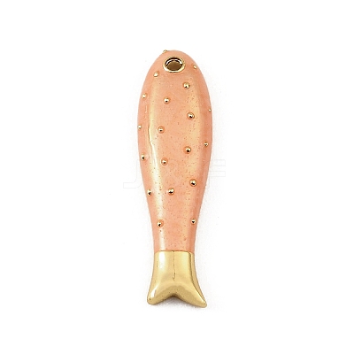 Brass Enamel Pendants KK-CBAF17A-06G-01-1
