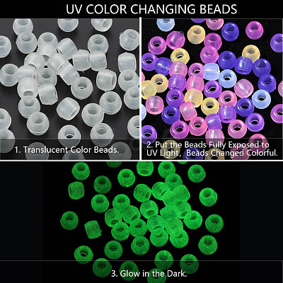 Transparent Plastic Beads KY-N018-001-B02-1