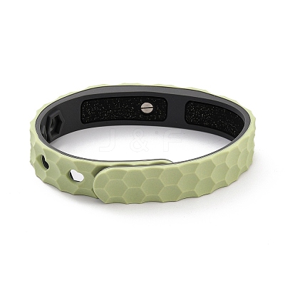 Flat Silicone Cord Bracelets LS-BJEW-F421-01E-1
