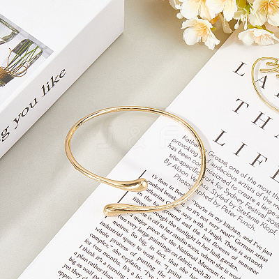 1Pcs Alloy Arm Cuff Bangles for Women AJEW-GF0010-92G-01-1