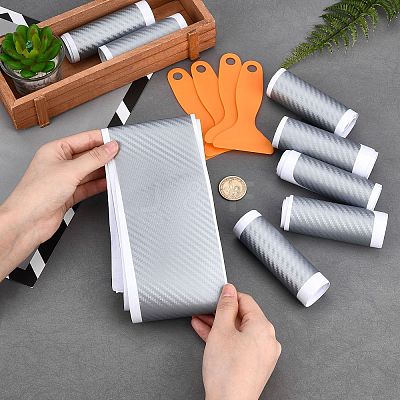 8 Sets 2 Style PVC Universal Car Door Edge Guard Door Sill Protector DIY-AR0004-42A-1
