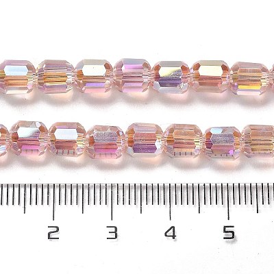 Electroplate Glass Beads Strands EGLA-D030-19O-1