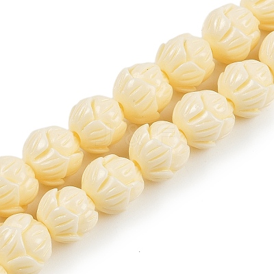 Synthetic Coral Carved Beads Strands CORA-C003-07-1