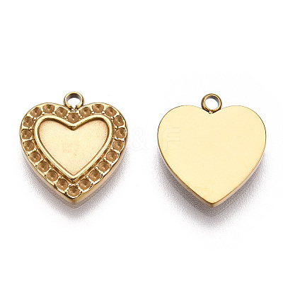 304 Stainless Steel Pendant Cabochon Settings STAS-T060-58G-1