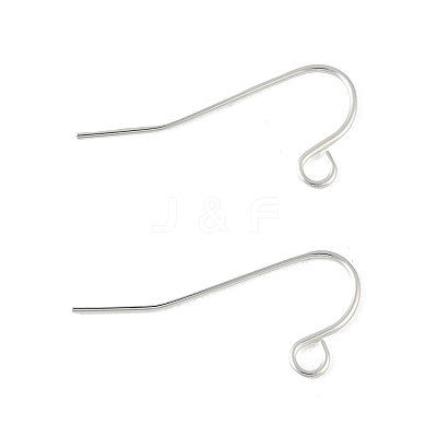 Brass Earring Hooks KK-H258-06H-S-1