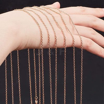 304 Stainless Steel Cable Chain for Necklace Making STAS-NB0004-24-1