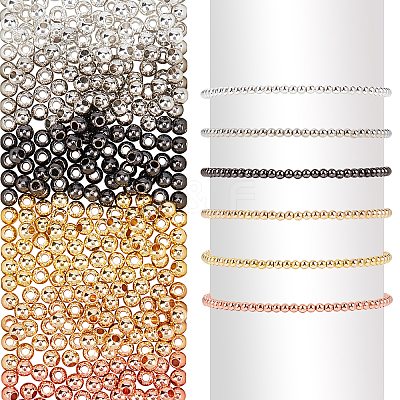 360Pcs 6 Style 2 Sizes Brass Beads KK-PH0001-71-1