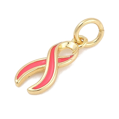 Brass Enamel Charms KK-Q028-30G-01-1