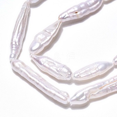 Natural Baroque Pearl Keshi Pearl Beads Strands PEAR-S010-30-03-1