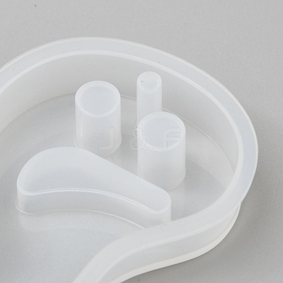 Halloween DIY Ghost Pendant Silicone Molds DIY-P006-47-1