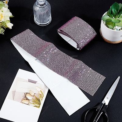 2Pcs Resin Rhinestone Glue Non-slip Car Door Stickers AJEW-GF0013-30B-1