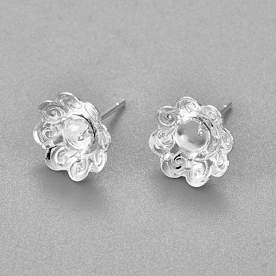 304 Stainless Steel Ear Stud Components STAS-G187-19S-1