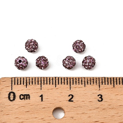 Polymer Clay Rhinestone Beads RB-A053-4mm-10-1