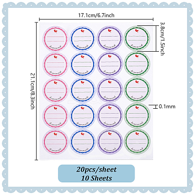 Paper Self Adhesive Stickers DIY-WH0349-529-1