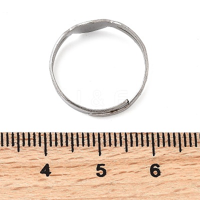 316 Stainless Steel Pad Ring Settings X-STAS-D375-03P-1