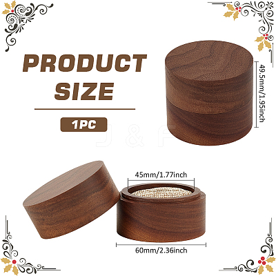 Round Wood Rings Storage Boxes AJEW-WH0166-16A-1