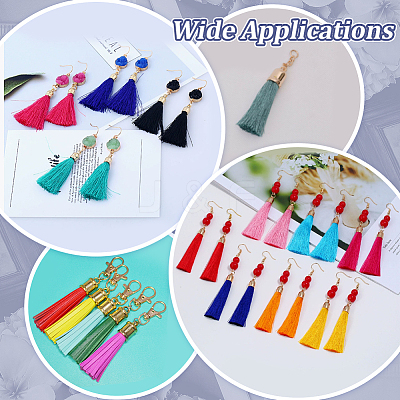 30 Sets 3 Colors Zinc Alloy Cord Ends FIND-ME0001-92-1