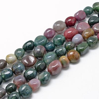 Natural Indian Agate Beads Strands G-R445-8x10-07-1