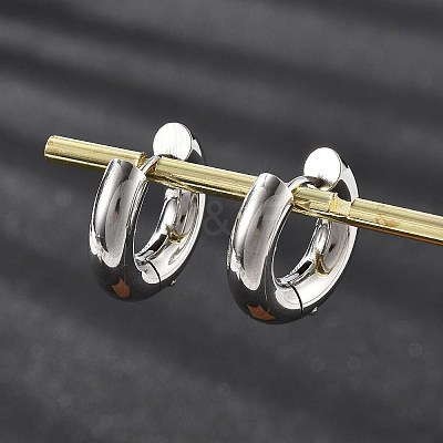 201 Stainless Steel Hoop Earrings EJEW-P304-13B-P-1