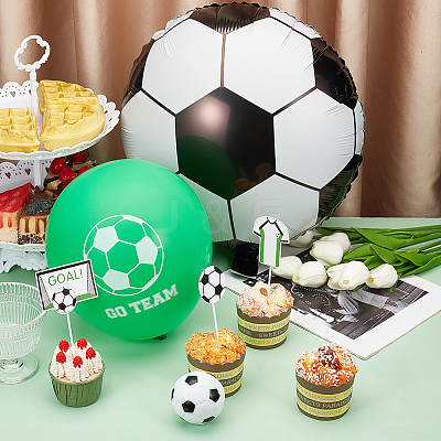 Football Paper Cake Toppers AJEW-SC0002-75-1