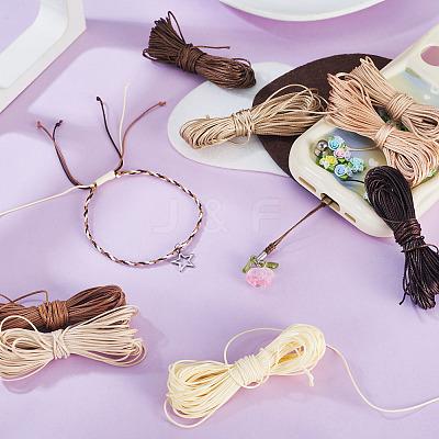 80M 8 Colors Eco-Friendly Korean Waxed Polyester Cord YC-TA0001-15-1