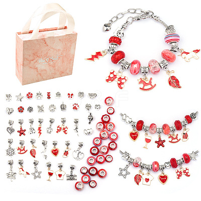 DIY European Bracelet Making Kits DIY-YWC0006-02D-1