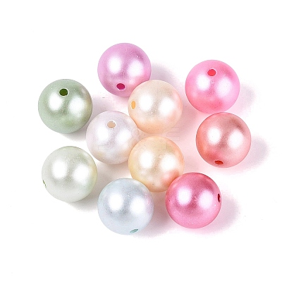 Opaque ABS Imitation Pearl Plastic Beads KY-Q006-07-1