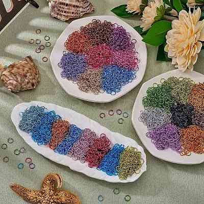 10320Pcs 24 Colors Anodized Aluminum Open Jump Rings ALUM-SZ0001-10-1