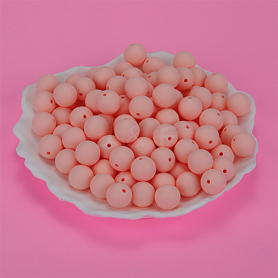 Round Silicone Focal Beads SI-JX0046A-59-1