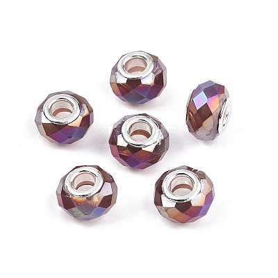 Imitation Jade Glass European Beads GPDL-N004-B14mm-A04-1