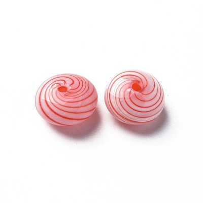 Handmade Blown Glass Globe Beads X-GLAA-T012-48-1