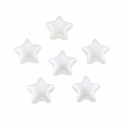 ABS Plastic Imitation Pearl Beads X-OACR-T018-07-1