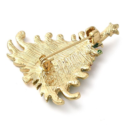 Christmas Alloy Colorful Rhinestone Brooches JEWB-U009-10E-1