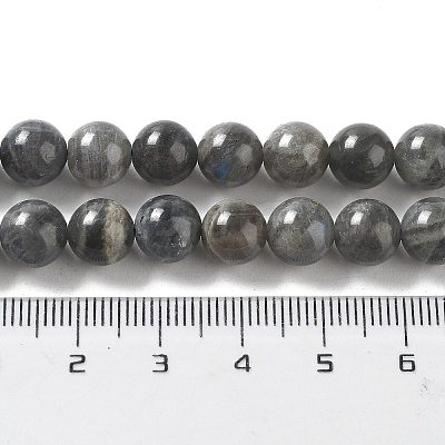 Natural Labradorite Beads Strands G-S333-8mm-035-1