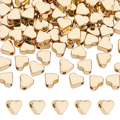 100Pcs Brass Beads KK-PH0015-08-1