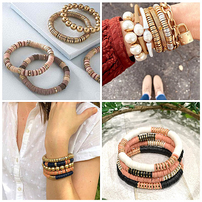 3 Strands 3 Colors Electroplate Non-magnetic Synthetic Hematite Beads Strands G-TA0001-30-1