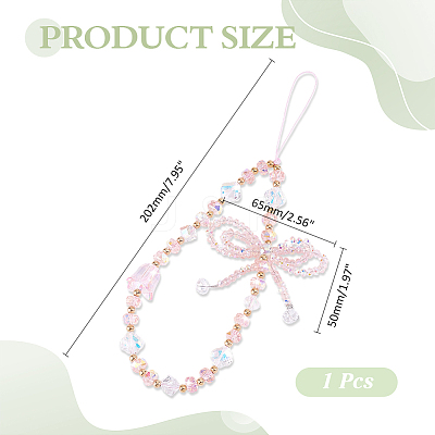 1Pc Alloy & Glass Mobile Straps MOBA-ME0001-01A-1