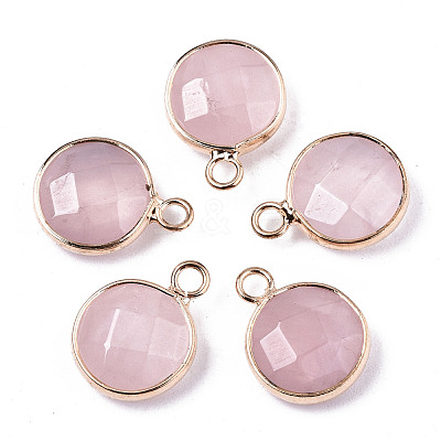 Natural Rose Quartz Pendants G-T131-101G-1
