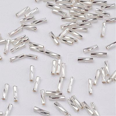 Glass Twisted Bugle Beads SEED-E002-5mm-821#-1
