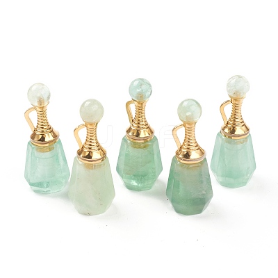 Faceted Natural Fluorite Pendants G-H252-A07-1
