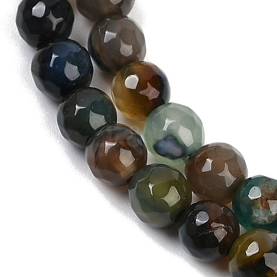 Natural Agate Beads Strands G-C082-A01-24-1