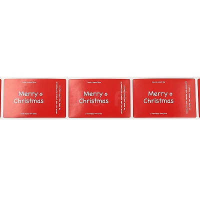 200Pcs Christmas Theme Paper Self-Adhesive Stickers DIY-M070-02A-1