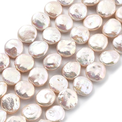 Natural Baroque Keshi Pearl Beads Strands PEAR-B004-16D-03A-1
