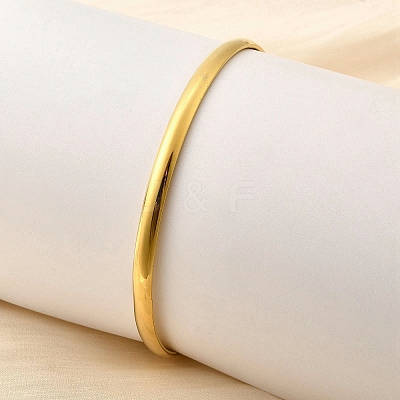 304 Stainless Steel Plain Bangles for Women BJEW-V004-02A-G-1