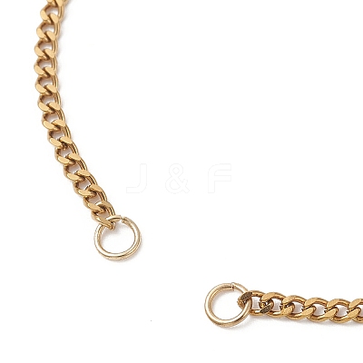 2.5MM 304 Stainless Steel Curb Chain Slider Bracelet Making AJEW-JB01454-1