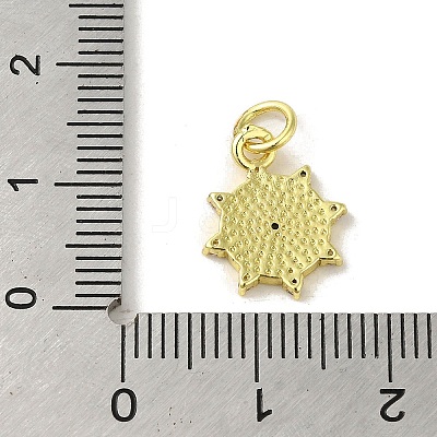 Brass Micro Pave Cubic Zirconia Charms KK-M283-23D-01-1