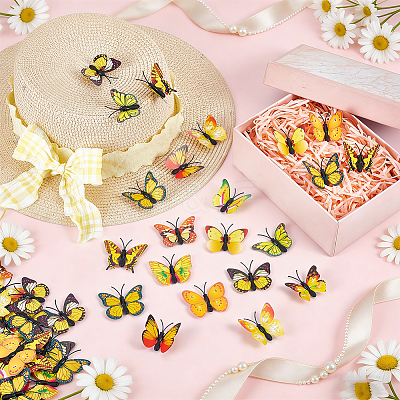 100Pcs PVC Brooches JEWB-UN0001-12C-1